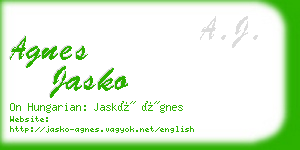 agnes jasko business card